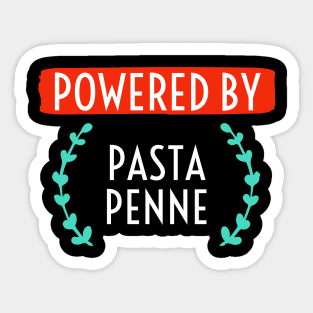 Powered by Pasta Penne Sticker